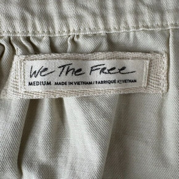 Free People We The Free Palm Desert Ivory Cargo Camisole Top Size Size Medium - Picture 5 of 8
